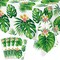 4 Pack Hawaiian Luau Tablecloths Tropical Palm Leaves Table Cloth